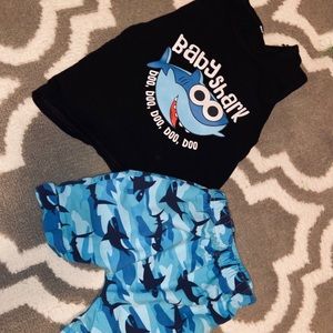 Baby shark birthday outfit